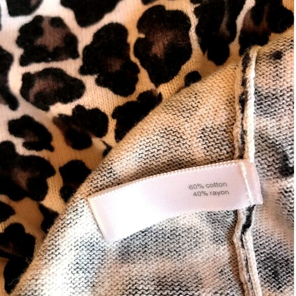 Fashion Bug Leopard Print One Botton Cardigan with Peplum size 22/24W(?) read - Picture 7 of 10